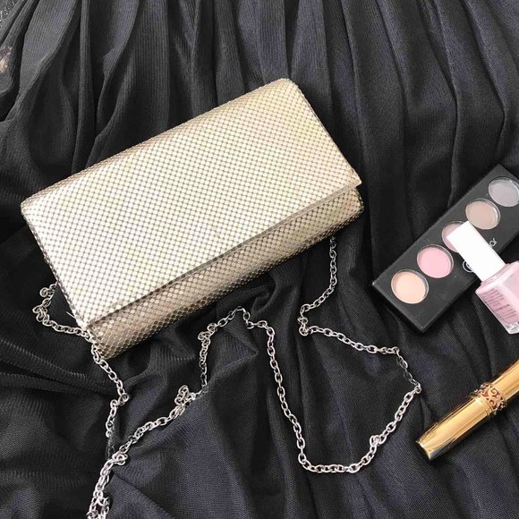 Jessica McClintock Clutch Silver Metallic - Picture 8 of 8